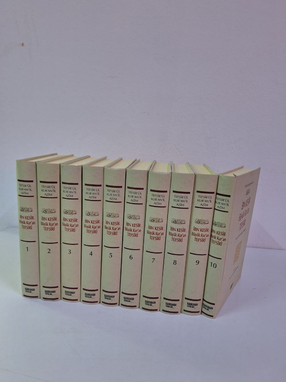 �bn Kesir B�y�k Kuran Tefsiri (Tam Metin) 14x20 Ebat| 10 Cilt | �amua Ka��t